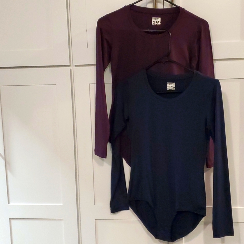 2 for $10! CLOSEOUT! Two long sleeved bodysuits S